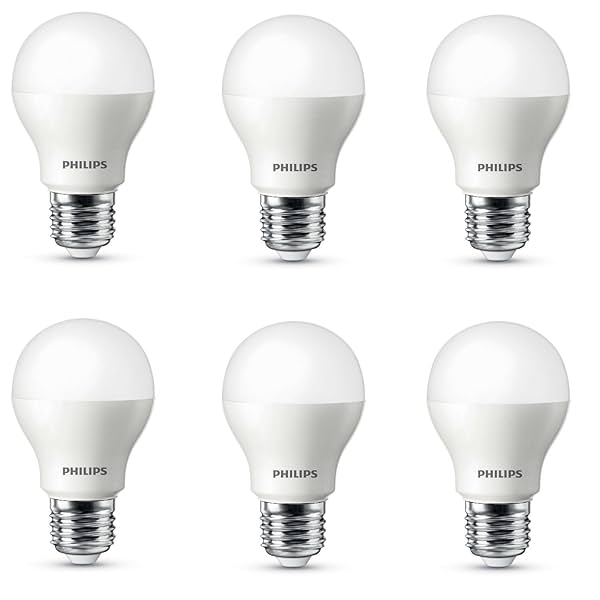 Image of PHILIPS 7W e27 LED Cool Day Light Bulb, Pack of 6 (Ace Saver)