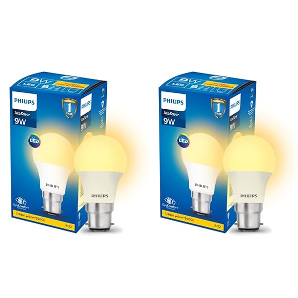 Image of PHILIPS 9W B22 LED Warm White/Yellow Bulb