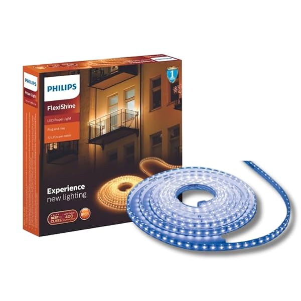 Image of PHILIPS FlexiShine 5 Meter Plug n Play LED Rope Light (Blue)