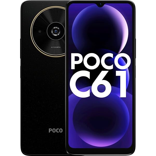 Image of POCO C61 Diamond Dust Black 4GB RAM 64GB ROM