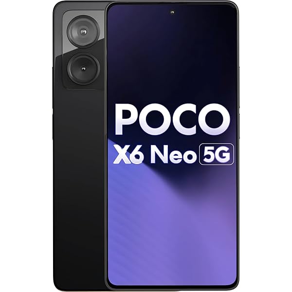 Image of POCO X6 Neo 5G (Astral Black, 8GB RAM, 128GB Storage)