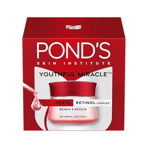 Image of POND'S Youthful Miracle Hexyl Retinol Complex, Renew & Repair Day Cream 50g SPF 15 PA++