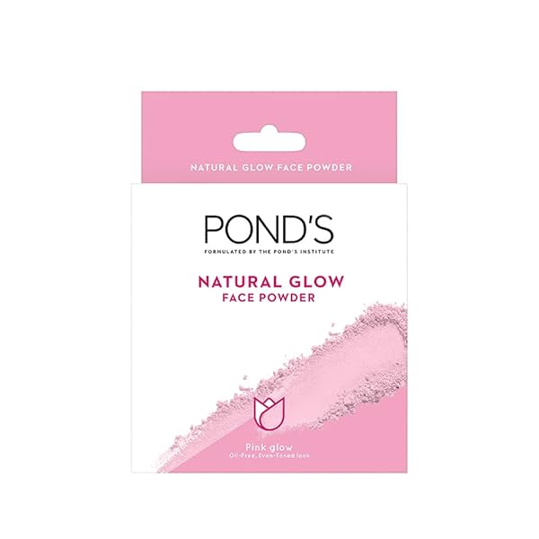 Image of POND's Natural Glow Face Matte Powder For Normal Skin, Pink Glow - 30G