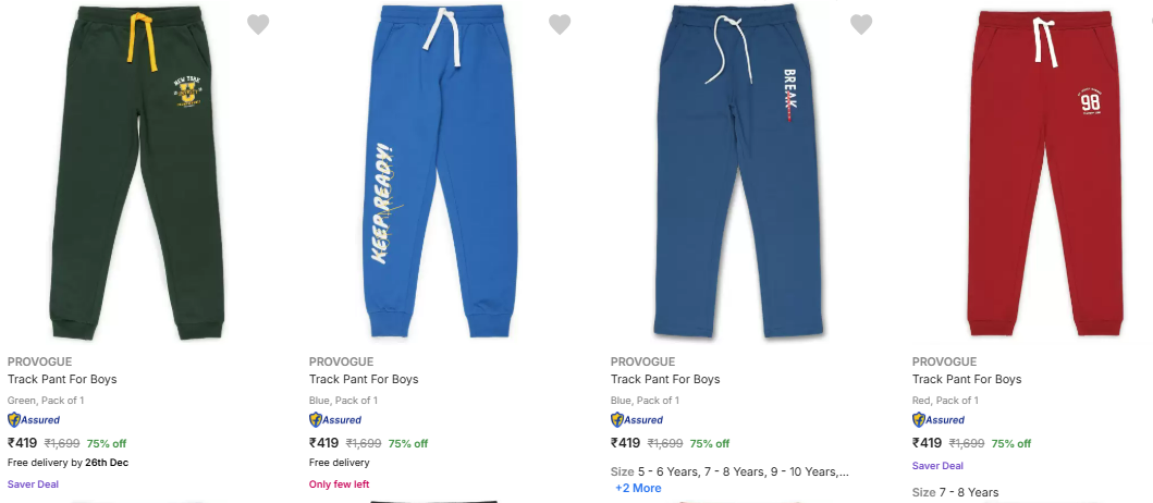 Image of PROVOGUE Track Pant For Boys up to 75% Discount