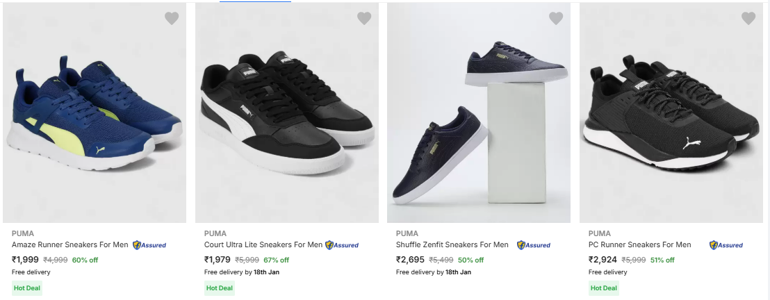 Image of PUMA Men's Sneakers minimum 50% Discount