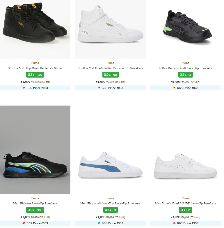 Image of PUMA Shuffle Mid-Top Shoes up to 84% Discount 