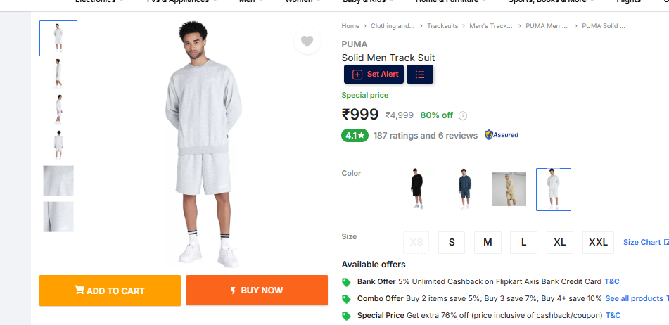 Image of PUMA Solid Men Track Suit