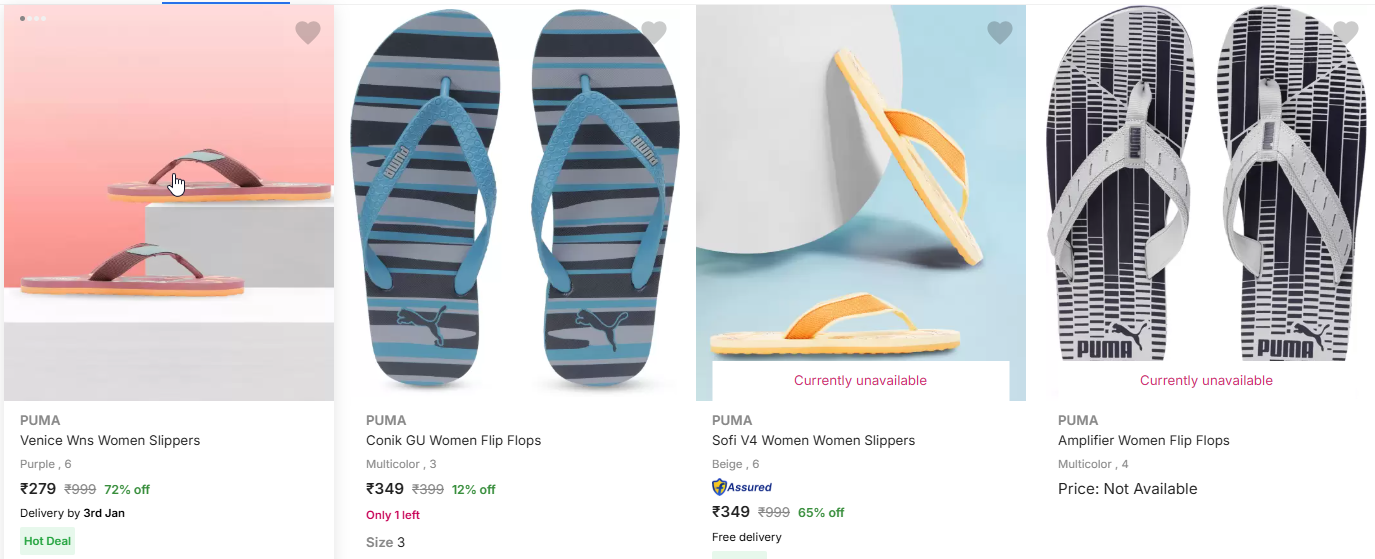 Image of PUMA Venice Wns Women Slippers Starting Price @ ₹279