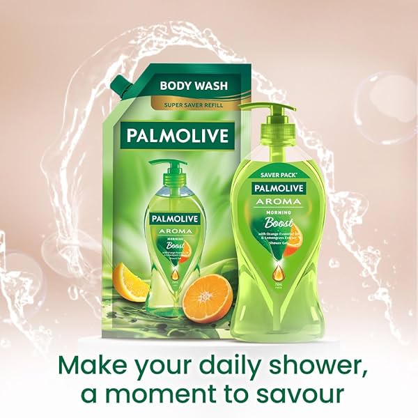 Image of Palmolive Aroma Morning Boost Body Wash 750ml Shower Gel Refill Pack