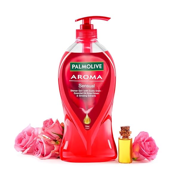 Image of Palmolive Body Wash Aroma Sensual, Shower Gel 750ml Pump, Body Wash for Women & Men