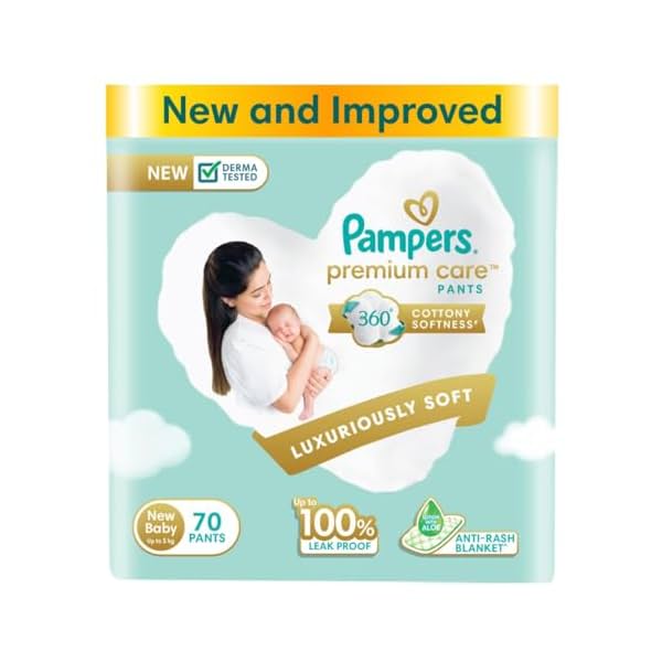 Image of Pampers Premium Care Pant Style Baby Diapers | 70 Count, 4-6kg