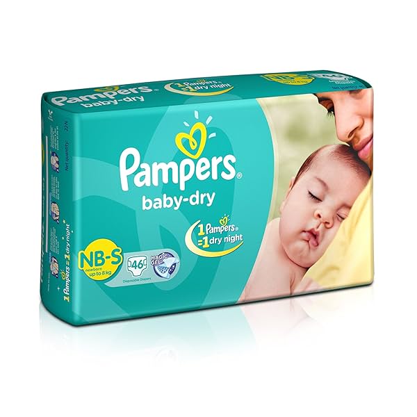 Image of Pampers Taped Baby Diapers, Small (SM), 46 count