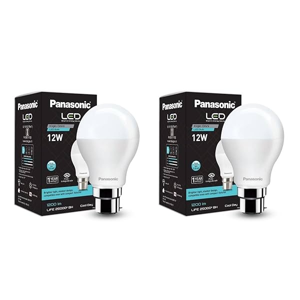 Image of Panasonic 12 Watt LED Bulb, B22 Base 12W Bulb 