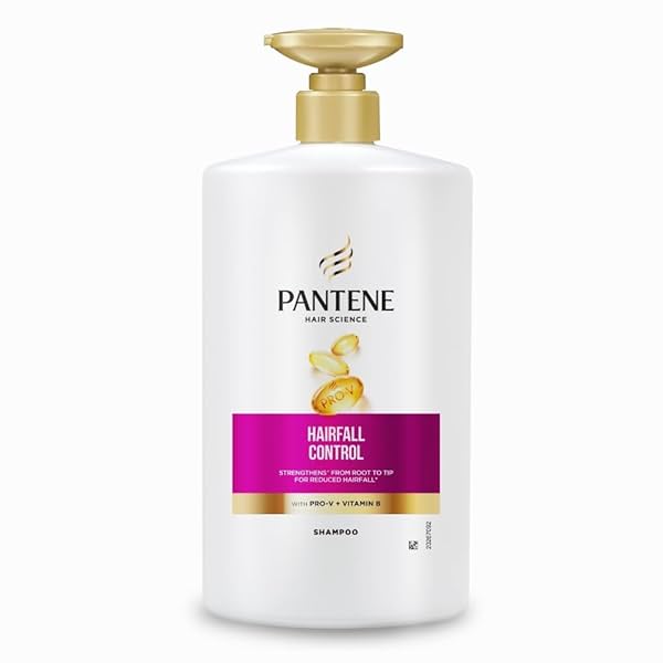 Image of Pantene Advanced Hairfall Solution, Hairfall Control Shampoo, Pack of 1, 1000ML, Pink