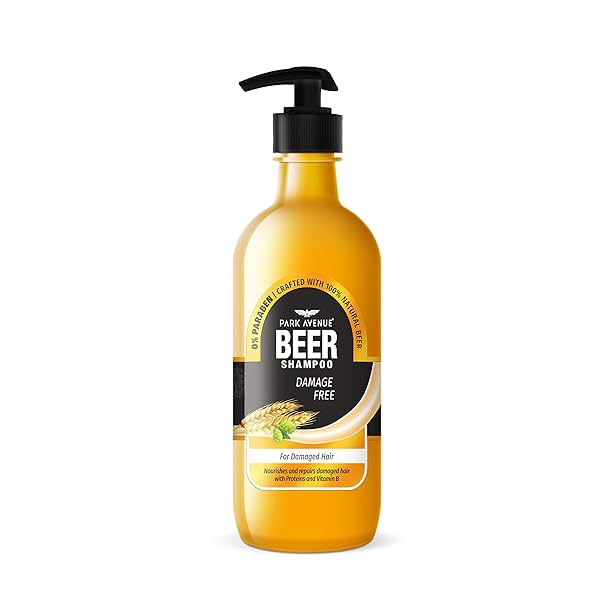 Image of Park Avenue Beer shampoo For Damaged hair (650ml) | Paraben Free | For Damage Fee Hair| Crafted with Natural Beer