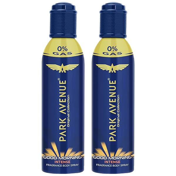 Image of Park Avenue Good Morning Perfume Intense Body Spray For Men, 100g/120ml (Pack Of 2) Fresh