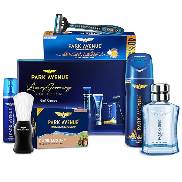 Image of Park Avenue Luxury Grooming Collection 8 in-1 Combo Grooming Kit for Men