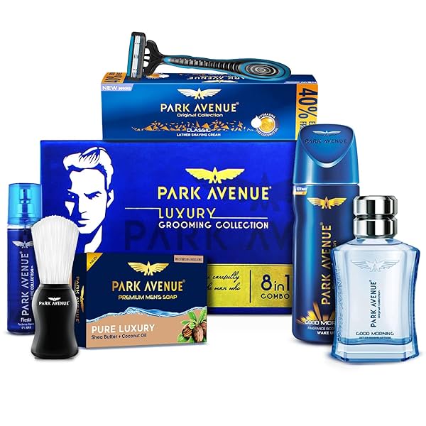 Image of Park Avenue Luxury Grooming Collection 8 in-1 Combo Grooming Kit for Men 