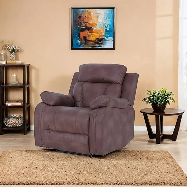 Image of Peachtree Carrera 1 Seater Rectangular Shape Recliner for Living Room