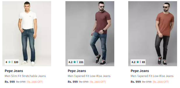 Image of Pepe Jeans Men Clothing @ Flat ₹999