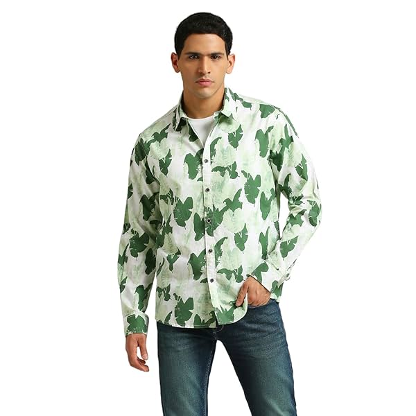 Image of Pepe Jeans Men's Solid Regular Fit Shirt