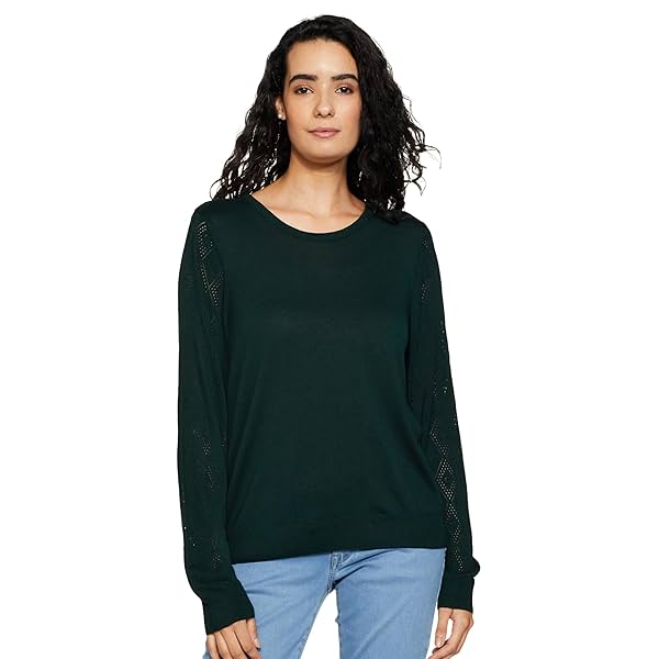 Image of Pepe Jeans Women Viscose Round Neck Sweater