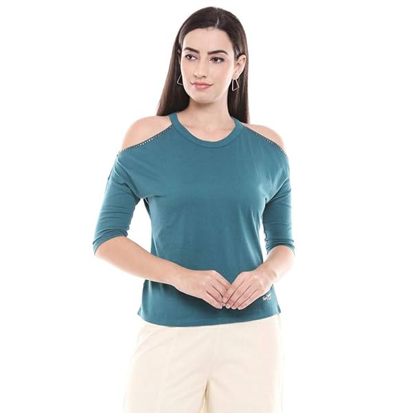 Image of Pepe Womens Round Neck Solid Top