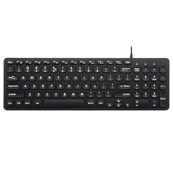 Image of Perixx PERIBOARD-333B Wired Backlit USB Keyboard