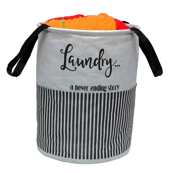 Image of Perpetual Cloth Basket For Laundry - Waterproof Non Woven Cloth Bag For Storage Clothes