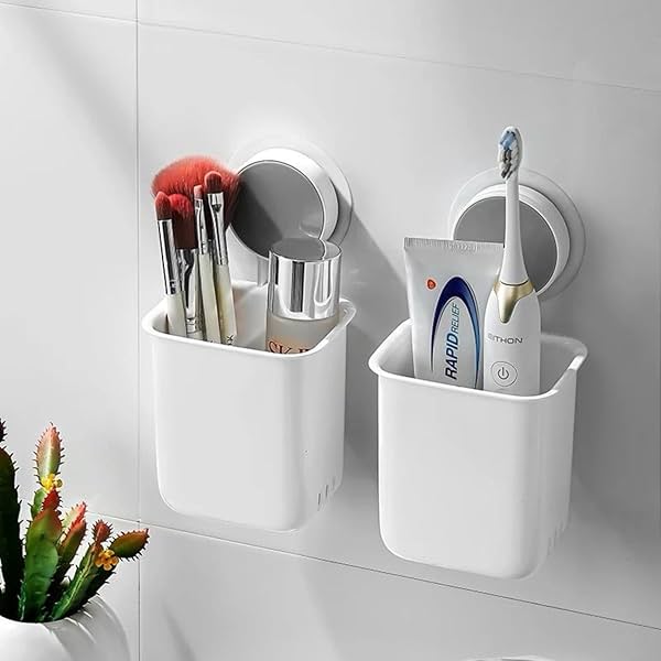 Image of Perpetual Plastic Wall Mounted Toothbrush Holder PO2