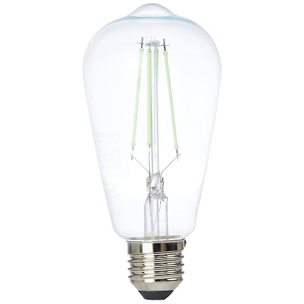 Image of Philips 4-watt E27 ST64 LED Glass Amber Filament Bulb