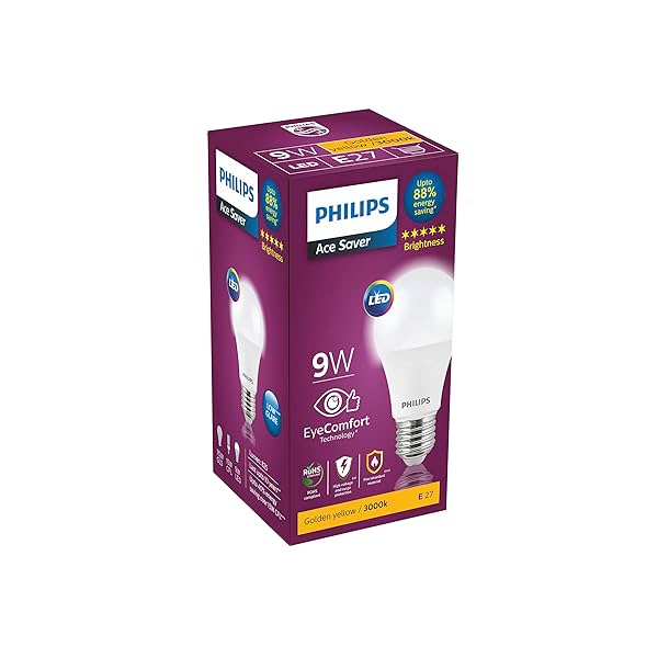 Image of Philips 9-Watts E27 LED Warm White LED Bulb