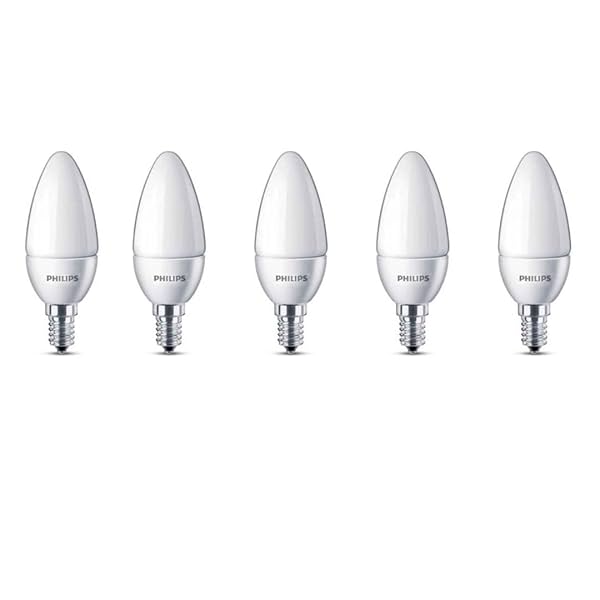 Image of Philips Ace Saver Base E14 2.7-Watt LED Lamp (Pack of 5, Crystal White)