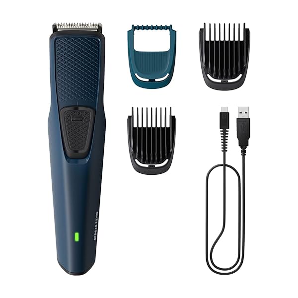 Image of Philips Battery Powered SkinProtect Beard Trimmer for Men - Lasts 4x Longer, DuraPower Technology,