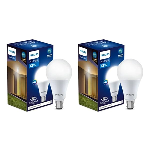 Image of Philips LED Bulb 12W B22 Base (Pack of 2)