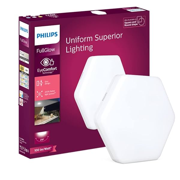 Image of Philips Rimless 15-watt Hexa LED Downlighter