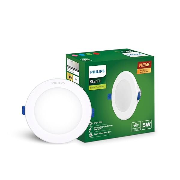 Image of Philips Starfit 5 watt Concealed JB LED (Pack of 1), White