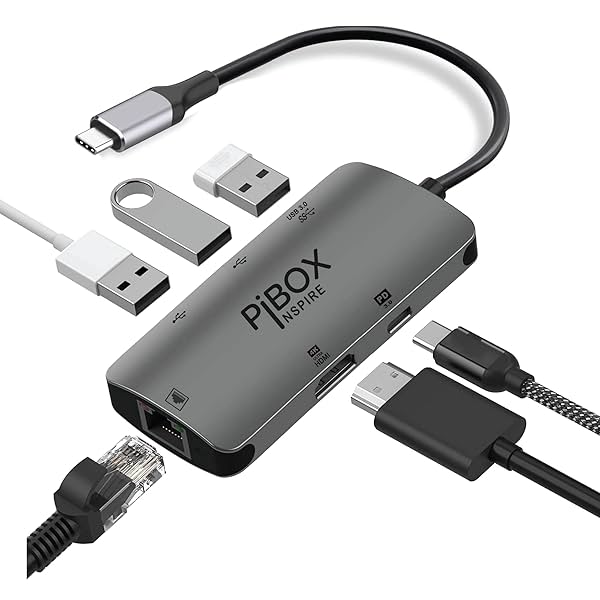 Image of PiBOX India 6-in-1 USB-C Hub Dock