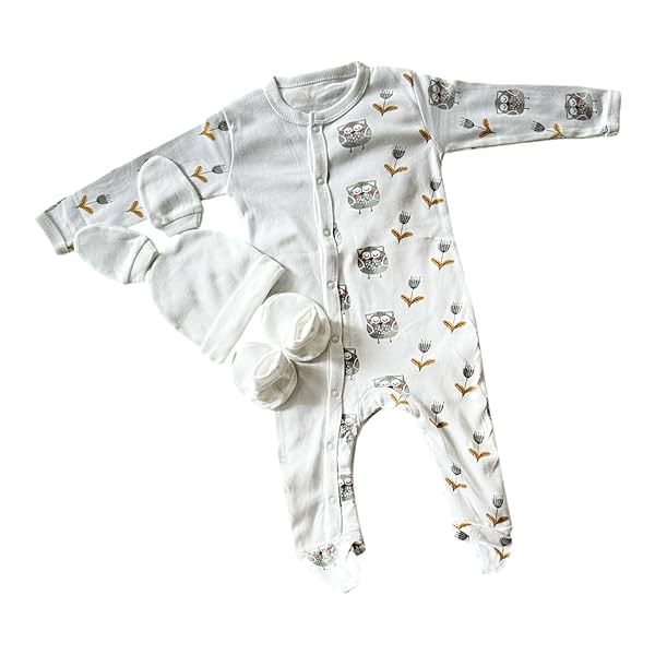 Image of Picksparrow Cotton Newborn Baby Rompers