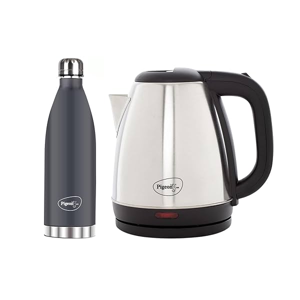 Image of Pigeon 1.5 L Kettle With 1000 ml Aqua Flask (Pack of 2)