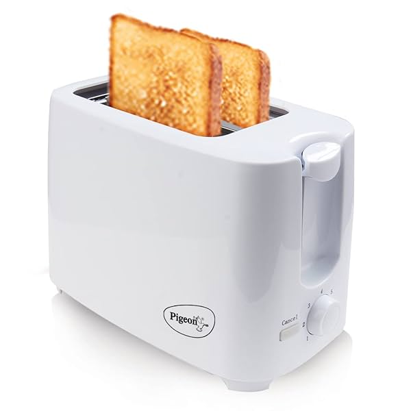 Image of Pigeon 2 Slice Auto Pop up Toaster. A Smart Bread Toaster for Your Home 