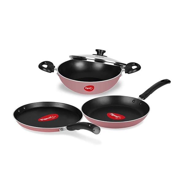 Image of Pigeon Basics Non Induction Base Nons tick Aluminium Cookware set