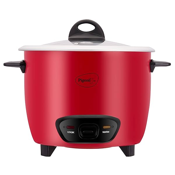 Image of Pigeon Ruby Rice Cooker (1.8L, Red)