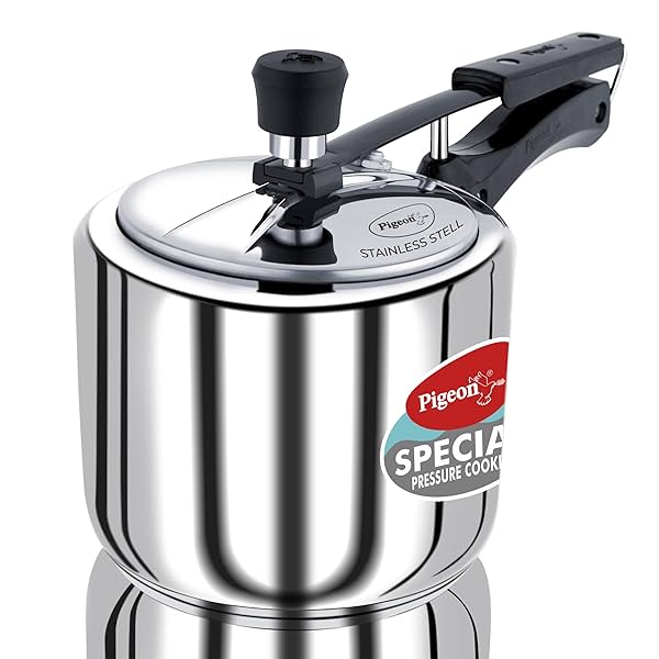 Image of Pigeon by Stovekraft 3 Litre Special Stainless Steel Inner Lid Induction Base Pressure Cooker 