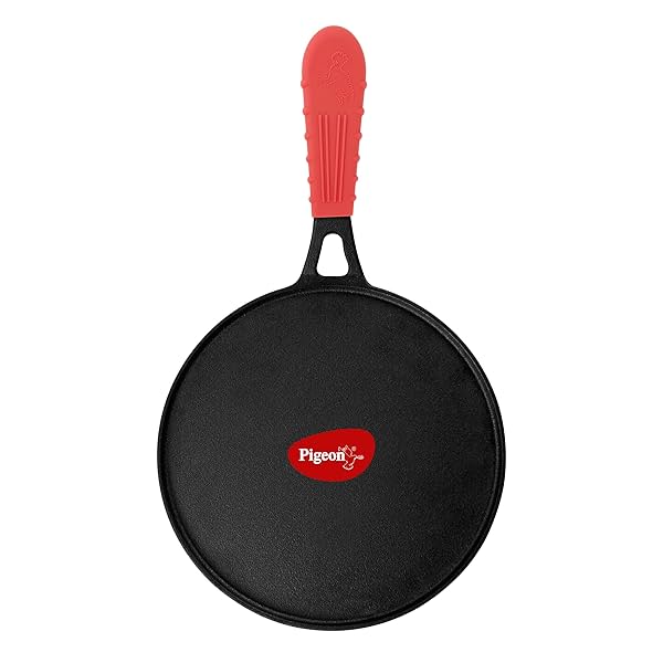 Image of Pigeon by Stovekraft Pre-Seasoned Cast Iron Tawa 25 cm