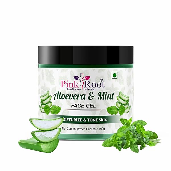 Image of Pink Root Aloevera & Mint Face Gel 100ml