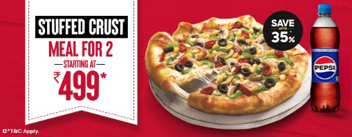 Image of Pizza Hut Offers : Meal for 2 Starting at ₹499 