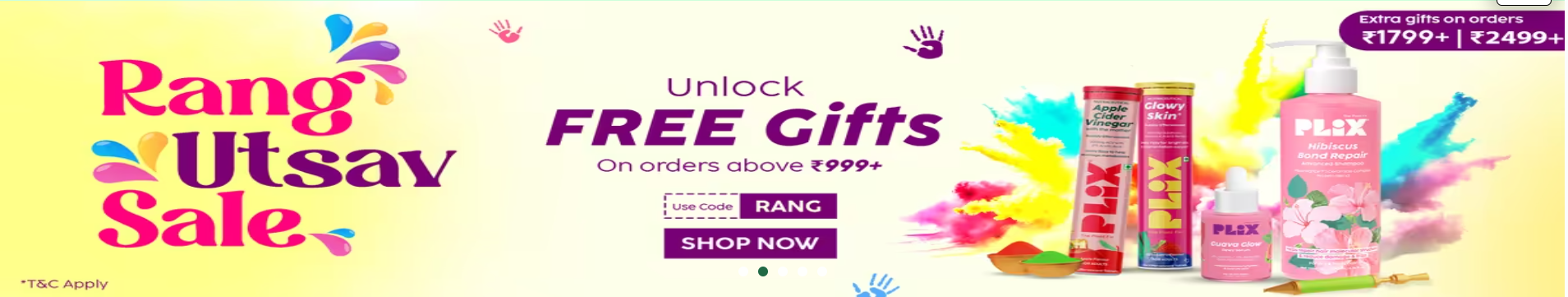 Image of Plix sale : Unlock free gifts on order above ₹999+