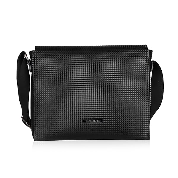 Image of Police Pyramid Messenger Bag- Black