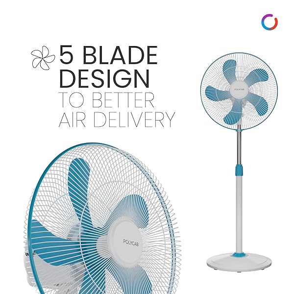 Image of Polycab Optima Mini 400mm Oscillating Pedestal Fan